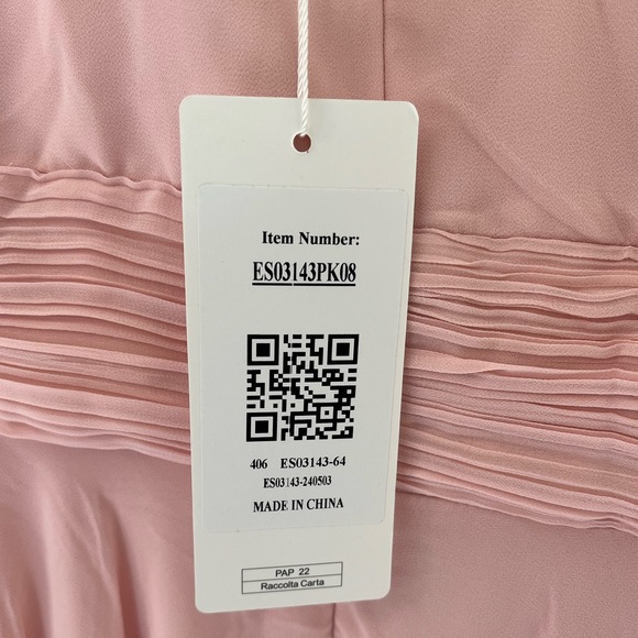 Pink Ever Pretty V Neck Ruched Midi Chiffon Dress - Picture 4 of 7